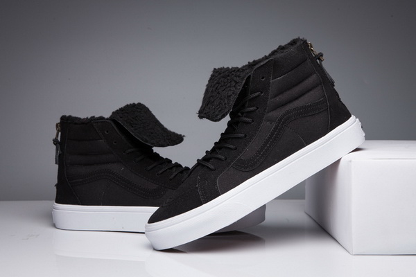 Vans High Top Shoes Lined with fur--009